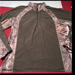 Bushmaster 2XL Tactical Thermal waffle knit shirt 1/2 Zip Camo pullover mens XXL